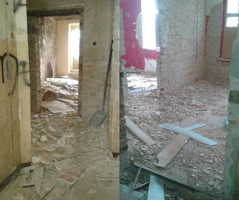 Two studio apartments restoration (before)
